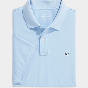 Vineyard Vines Sky Blue‎ Heritage  Pique Polo Shirt, Size XS